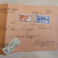 Busta Raccomandata 1952 Uff. Giudiziario - "Italia