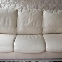 Divano in pelle 2000x90 fatto a mano