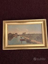 Quadro stampa opera di Guglielmo Ciardi