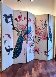 Paravento PAVONE 5 ante bilaterale