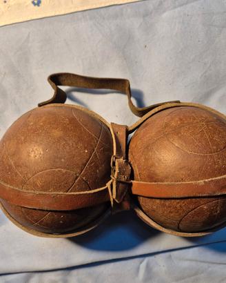Coppia di BOCCE Vintage in legno