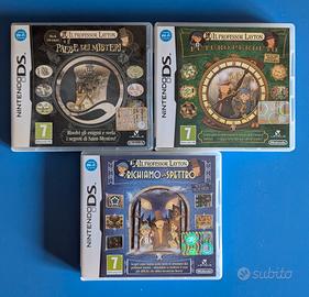 Il Professor Layton, 3 giochi Nintendo DS.