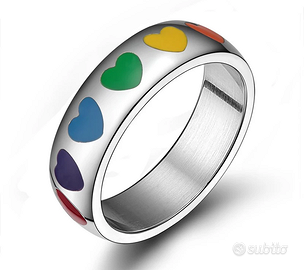 Anello Cuore Arcobaleno Super Colorato Summer 2026