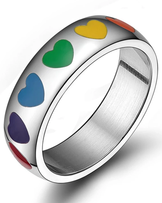 Anello Cuore Arcobaleno Super Colorato Summer 2026