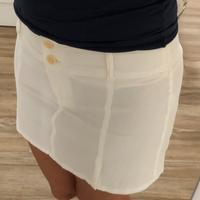 Minigonna bianca marca Sisley