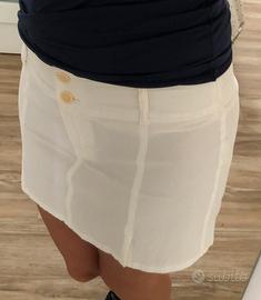 Minigonna bianca marca Sisley