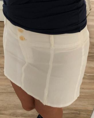Minigonna bianca marca Sisley