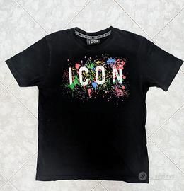 Maglietta nera Icon XXL (15/16, S adulto)