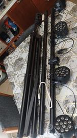 Kit Luci LED 4 Faretti Ibiza Light + Stativo a T 