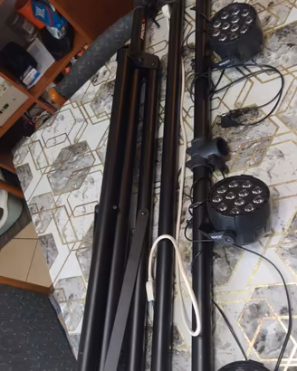 Kit Luci LED 4 Faretti Ibiza Light + Stativo a T 