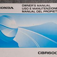 Manuali utente CBR600RR (2007-2008) /(2005-2006)
