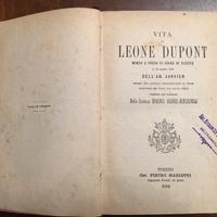 Libro sulla vita di LEONE DUPONT 1882