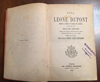 Libro sulla vita di LEONE DUPONT 1882