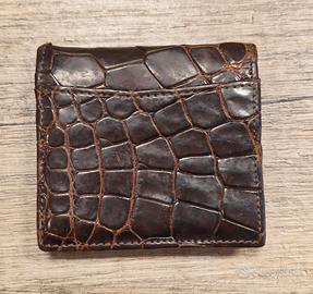 Portamonete in vero coccodrillo 