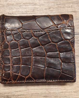 Portamonete in vero coccodrillo 