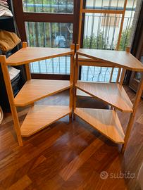 RÅGRUND IKEA – Coppia scaffale angolare in bambù