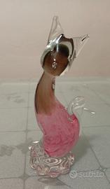 gatto in vetro di murano