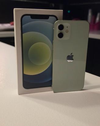 Apple Iphone 12 green 128gb 88%batteria