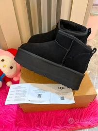 Stivali da neve UGG con tacco alto da donna EU38