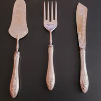 Posate per pesce argento 800