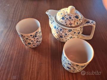 set tazzine e teiera originale cinese