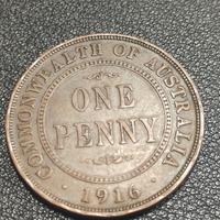 moneta 1  penny 1916 - Australia