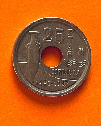 Moneta da 25 Pesetas 1997 – "Melilla"