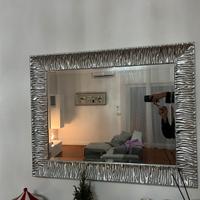 Specchio elegante argento