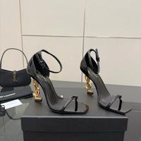 Scarpe con tacco e logo Yves Saint Laurent,39