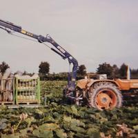 Gru telescopica da pianale o da trattore