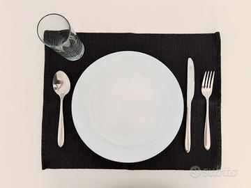 Set stoviglie e bicchieri in ceramica/vetro