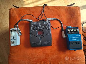 chitarra  elettrica   piu'  pedali