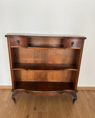 Piccola  libreria/consolle in legno massello