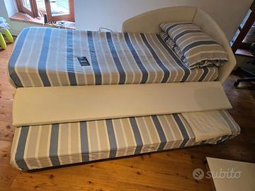 LETTO SINGOLO CON SECONDO LETTO A CASSETTO