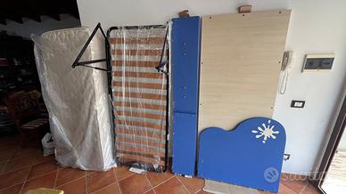 Letto singolo con contenitore