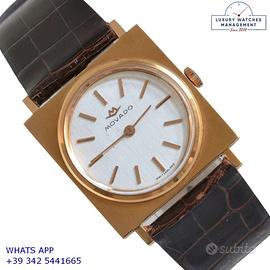 MOVADO Tank Carre Art Déco Dresswatch 26MM gold