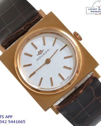MOVADO Tank Carre Art Déco Dresswatch 26MM gold