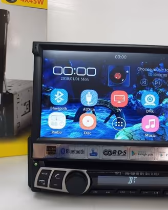 Autoradio 1din 7 pollici lettore cd/dvd android 9