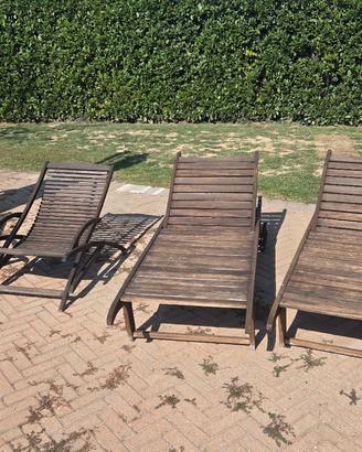 Set 4 Pezzi Arredo Giardino in Legno + Cuscini