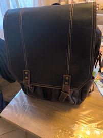 zaino vintage in pelle 
