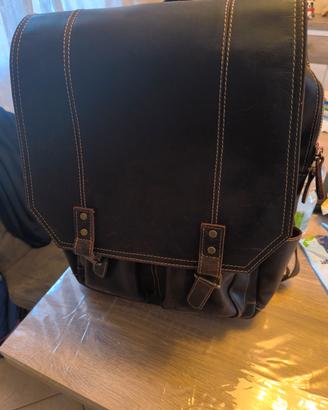 zaino vintage in pelle 