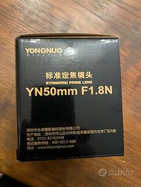 Youngnuo 50 mm per Nikon 1.8