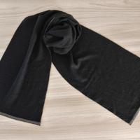 Sciarpa double face nera e grigia