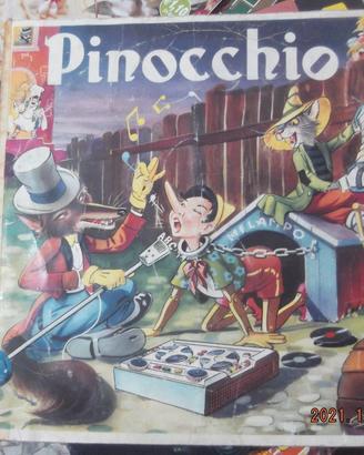 Disco di Pinocchio Fonocrom 33 giri anni 60