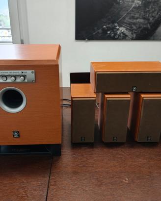 Yamaha 5.1 con subwoofer legno ciliegio