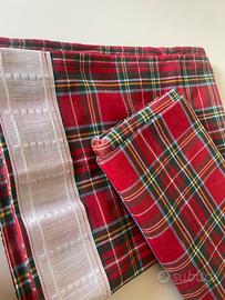 Tende scozzesi rosse Tartan di Natale