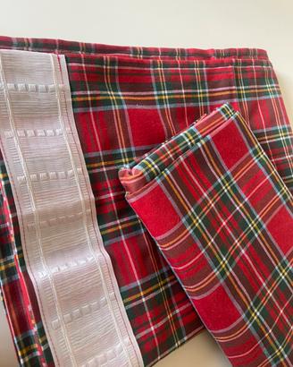 Tende scozzesi rosse Tartan di Natale