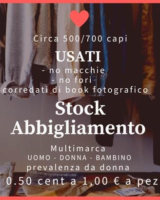 Stock Abbigliamento 