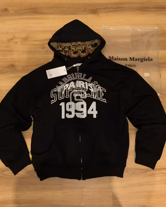 Maison Margiela x Supreme zip up nero