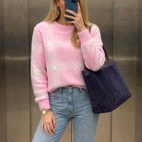 💗 Maglione rosa a quadri – morbido e super cozy